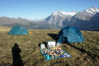 Zelte und Panorama